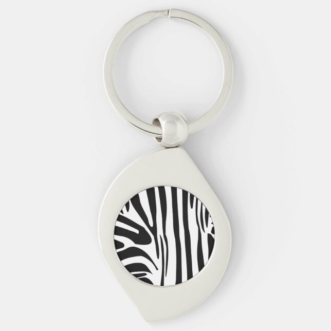 Chaveiro Padrão de zebra (Frente)