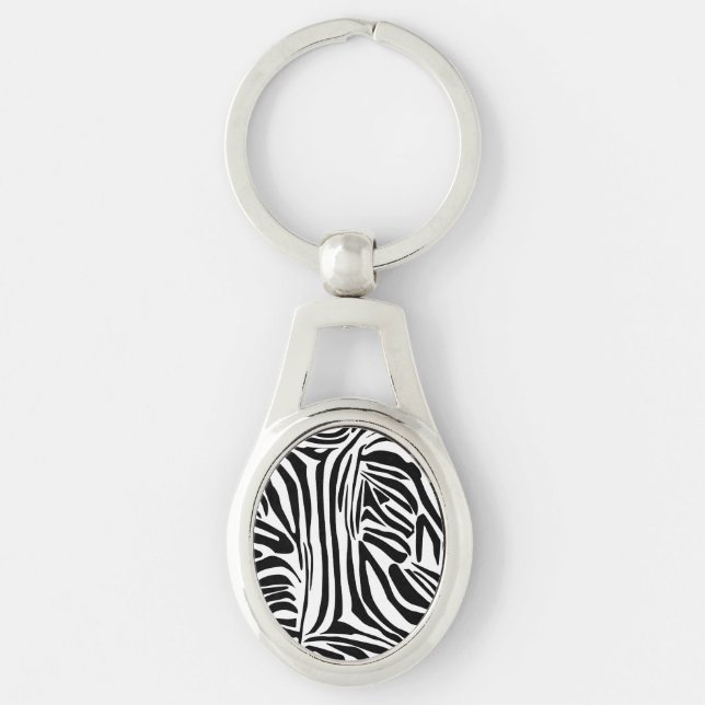 Chaveiro Padrão de zebra (Frente)