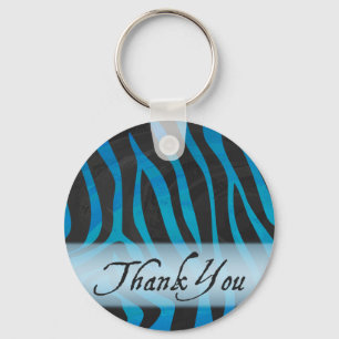Chaveiro Padrão De Zebra De Me Selvagem Obrigado