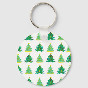 Chaveiro Padrão do pinheiro de Natal