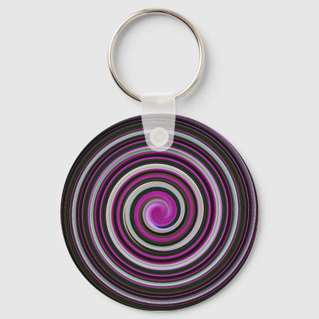 Chaveiro Padrão espiral roxo (Frente)