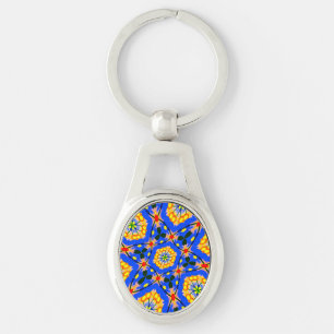 Chaveiro Padrão estético floral