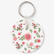 Padrão Floral Rosa Elegante