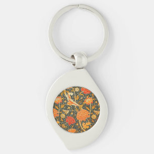 Chaveiro Padrão Floral Vintage William Morris Cray