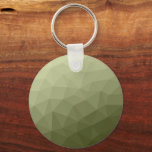 Chaveiro Padrão geométrico de malha verde-claro do exército<br><div class="desc">O padrão geométrico do gradiente verde do exército triangular. Malha geométrica triangular com gradiente verde-cinza claro e escuro. militar, exército, padrão, ombre, malha, triângulos, geometria, geometria, gradiente, legal, triângulo, verde</div>
