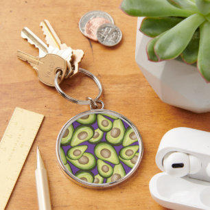 Chaveiro Padrão Gourmet Fresco Vegan Avocado