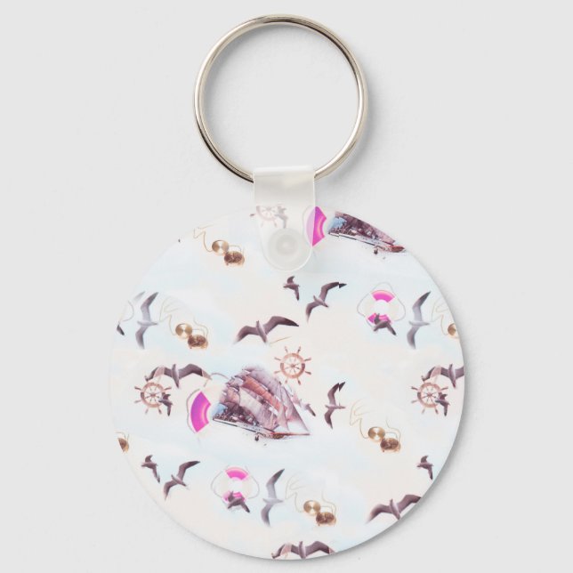 Chaveiro Padrão marinho (Frente)