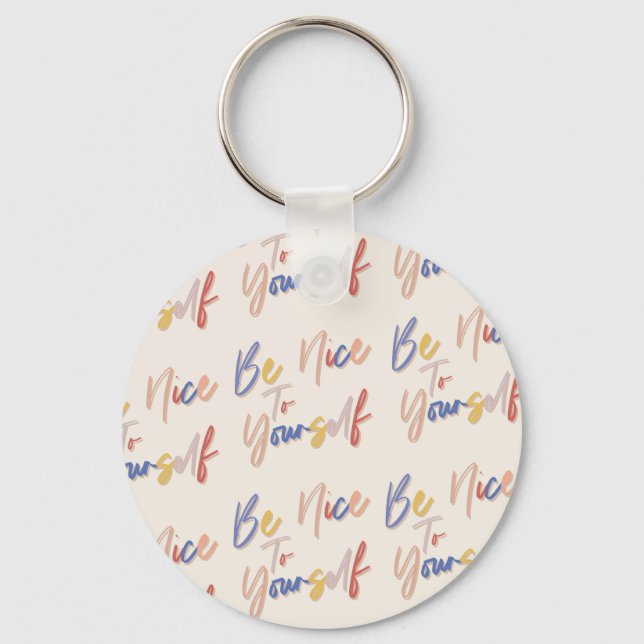 Chaveiro Padrão Motivacional Colorido (Frente)