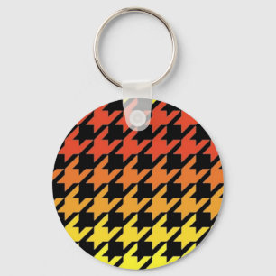 Chaveiro Padrão ortodoxo amarelo vermelho