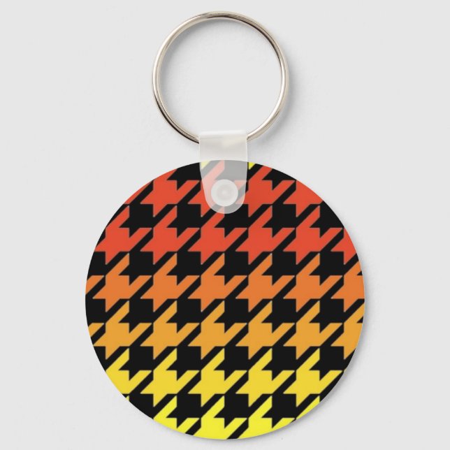Chaveiro Padrão ortodoxo amarelo vermelho (Frente)
