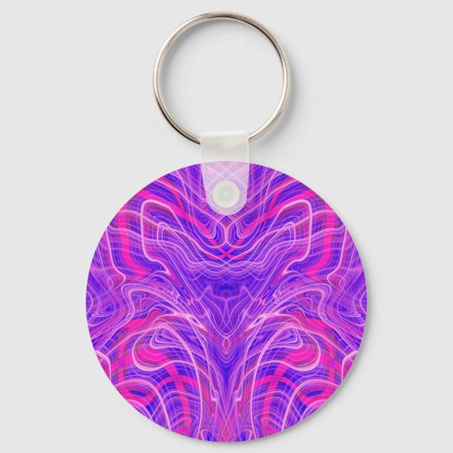 Chaveiro Padrão psíquico roxo (Frente)
