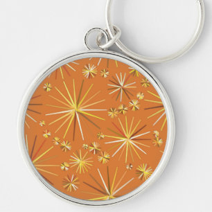 Chaveiro Padrão Sputnik de meio século, Terracotta