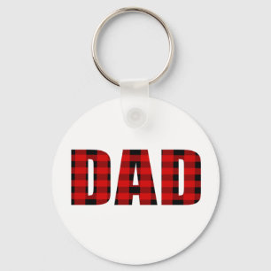 Chaveiro Padrão Tartan do Papai - Presente de Natal