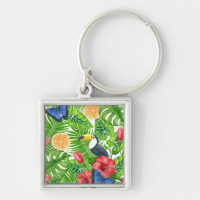 Chaveiro Padrão tropical (Frente)