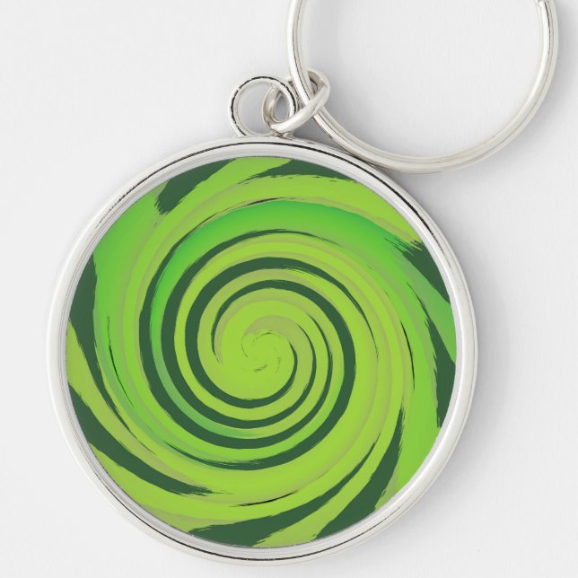 Chaveiro Padrão Verde do Twirl Me (Frente)