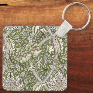 Chaveiro : Padrão Verde Windrush de William Morris: Vintage