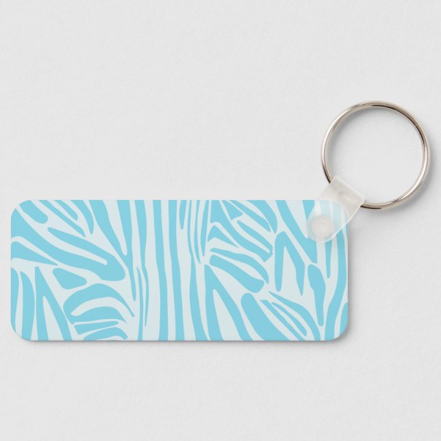 Chaveiro Padrão Zebra Azul (Frente)