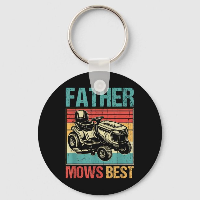 Chaveiro Padre Mows Best, Pai de lavanderia, trabalho engra (Frente)