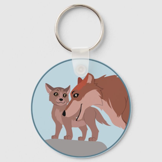 Chaveiro Padre Wolf e Pup (Frente)