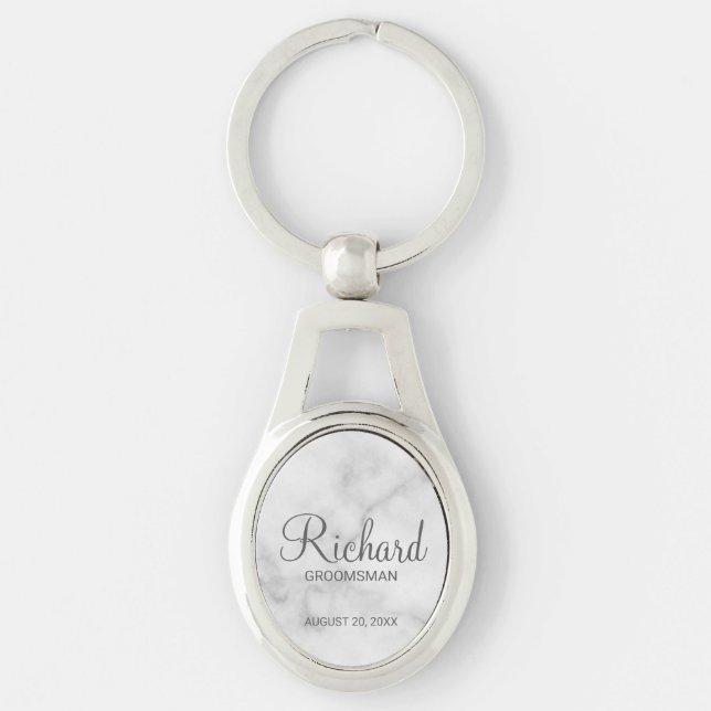 Chaveiro Padrinho de casamento Personalizado de Script Mode (Frente)