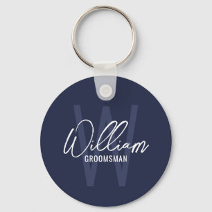 Chaveiro Padrinhos de casamento Personalizados de Script Mo