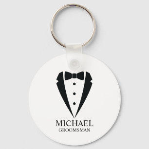 Chaveiro Padrinhos de casamento personalizados de terno de