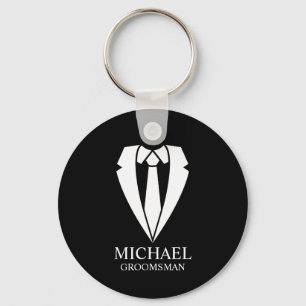 Chaveiro Padrinhos de casamento Personalizados do Traje de 