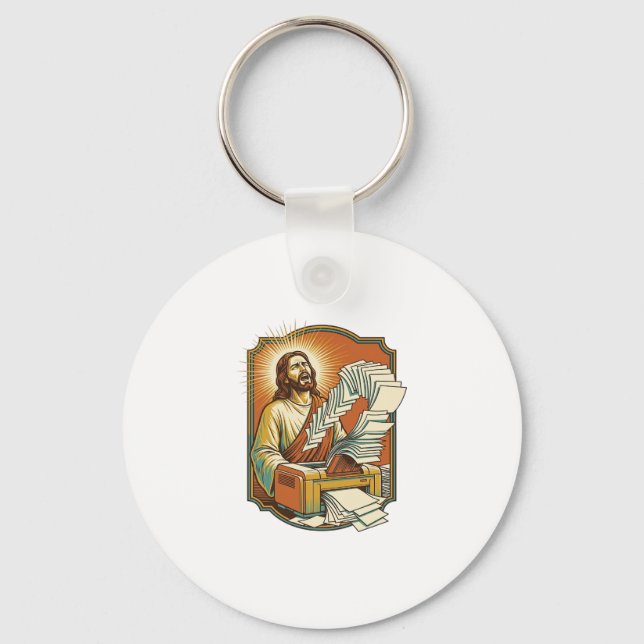 Chaveiro Página de Excel de Jesus Imprimindo 50 Páginas em  (Frente)