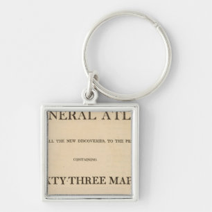 Chaveiro Página de Título Novo, elegante atlas geral