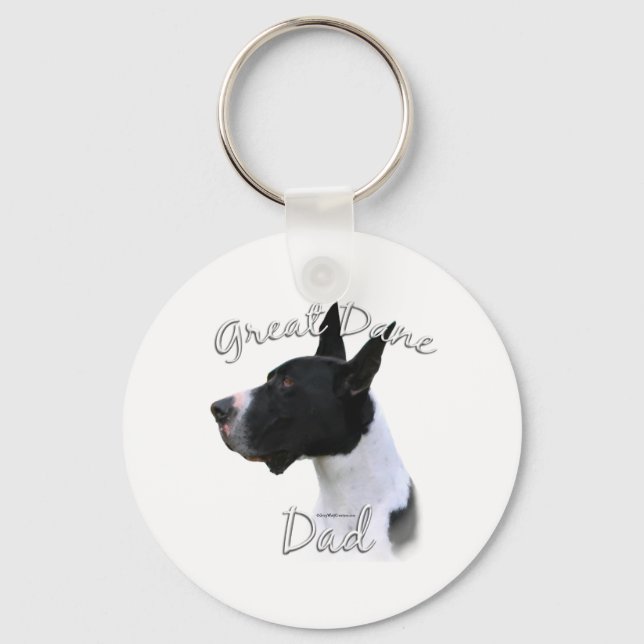 Chaveiro Pai 2 da Great Dane (manto) (Frente)