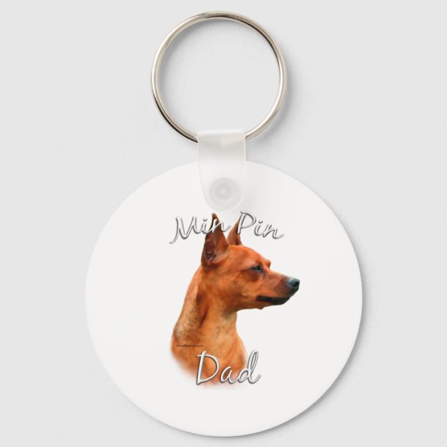 Chaveiro Pai 2 Miniatura Pinscher (ferrugem) (Frente)