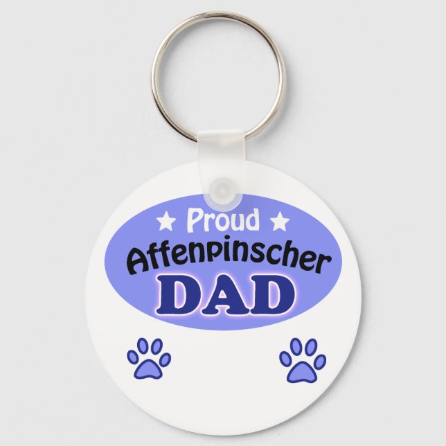 Chaveiro Pai Affenpinscher Orgulhoso (Frente)