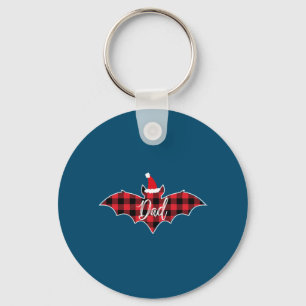 Chaveiro Pai Bat Christmas Papa Pajama Red Xadrez Buffalo