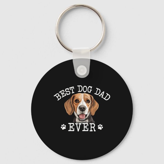 Chaveiro Pai Beagle Vintage Ever Cog Lover (Frente)