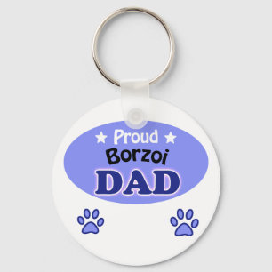 Chaveiro Pai Borzoi orgulhoso