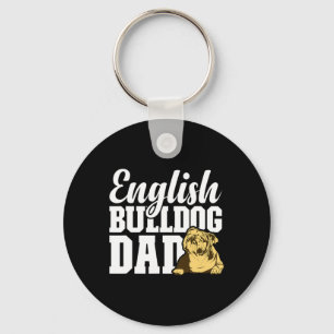 Chaveiro Pai Bulldog Dog Diversão Lover Proprietário do Bul