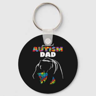 Chaveiro Pai Conscientização do Autismo Pai Orgulhoso Filho