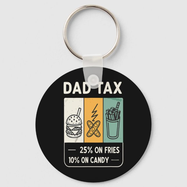 Chaveiro Pai da Tarifa Design Tarifada Trump Engraçado Pai (Frente)