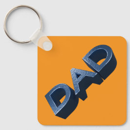 Chaveiro Pai de aço azul