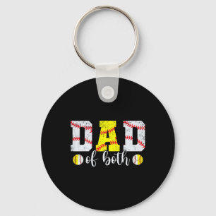 Chaveiro Pai De Ambos Os Beisebol Para Homens Felizes F