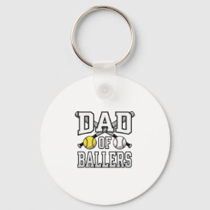 Chaveiro Pai De Atletas Camisa Vintage De Beisebol Softbol 
