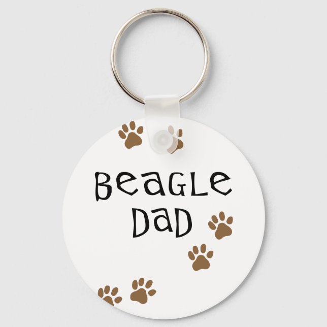 Chaveiro Pai de beagle (Frente)