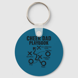 Chaveiro Pai de cheerleader engraçado orgulhoso playbook ho