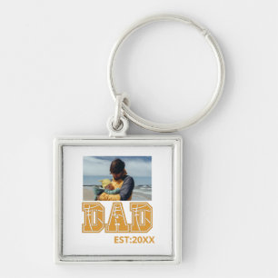 Chaveiro Pai de fotos personalizado Dia de os pais de basqu
