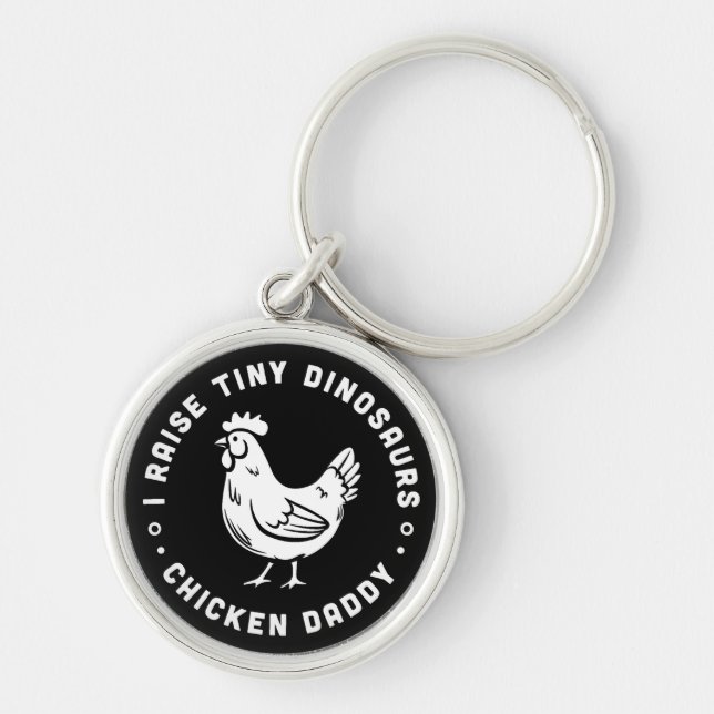 Chaveiro Pai de frango citações de pai engraçadas de fazend (Frente)