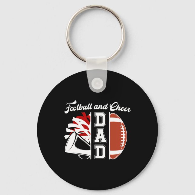 Chaveiro Pai de Futebol e Cheerleader de Futebol e Pla de C (Frente)