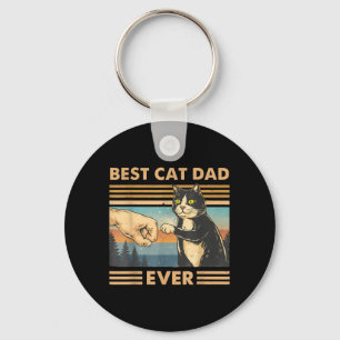 Chaveiro Pai de Gato Vintage Punho de Gato Engraçado Amante
