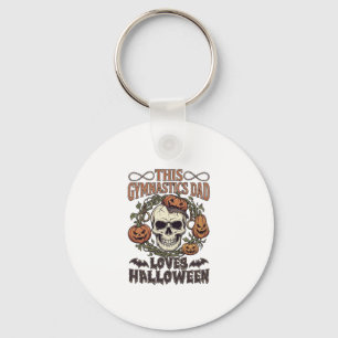 Chaveiro Pai de Ginástica Ama Halloween Caveira Abóboras Mo