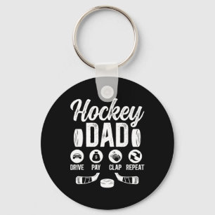 Chaveiro Pai de Hockey Dirige Paga Bate Palmas Jogador de H