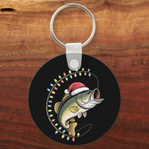 Chaveiro Pai de Natal Peixe de Roda Bizarro Pescaria Pescad